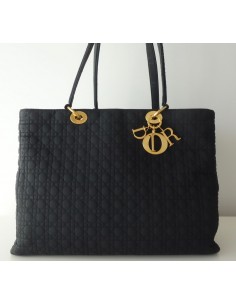 SAC LADY DIOR GM TOILE NOIR 2