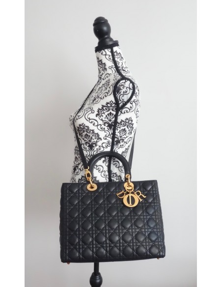 SAC LADY DIOR GM NOIR