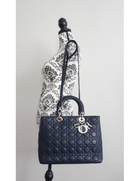 SAC LADY DIOR GM BLEU MARINE