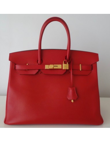 SAC HERMES BIRKIN 35 ROUGE CASAQUE