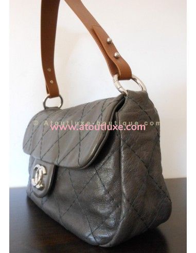 SAC CHANEL MADEMOISELLE GRIS JUMBO