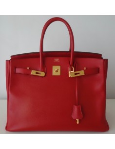 SAC HERMES BIRKIN 35 ROUGE CASAQUE 2
