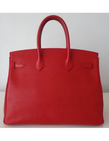 SAC HERMES BIRKIN 35 ROUGE CASAQUE