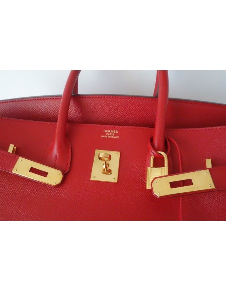 SAC HERMES BIRKIN 35 ROUGE CASAQUE