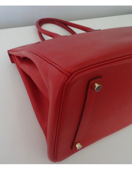 SAC HERMES BIRKIN 35 ROUGE CASAQUE