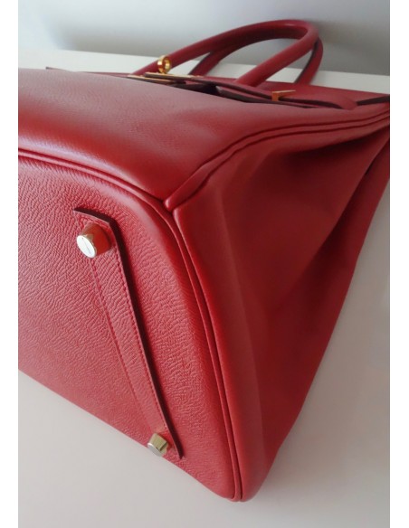 SAC HERMES BIRKIN 35 ROUGE CASAQUE