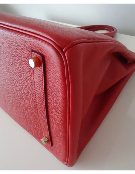 SAC HERMES BIRKIN 35 ROUGE CASAQUE