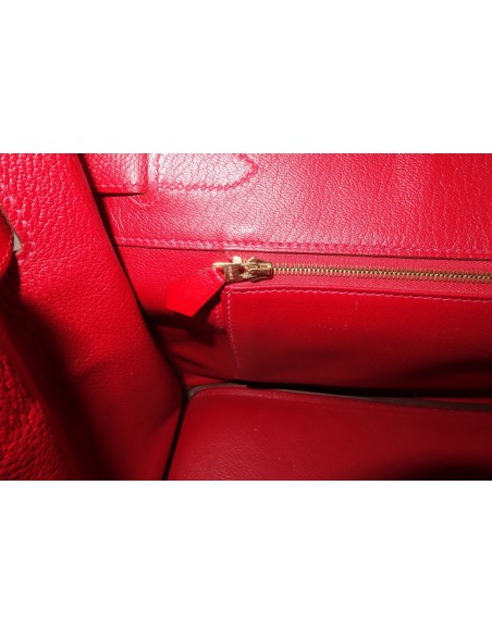 SAC HERMES BIRKIN 35 ROUGE CASAQUE