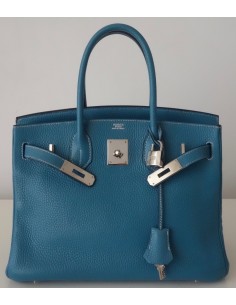 SAC HERMES BIRKIN 30 BLEU JEAN 2