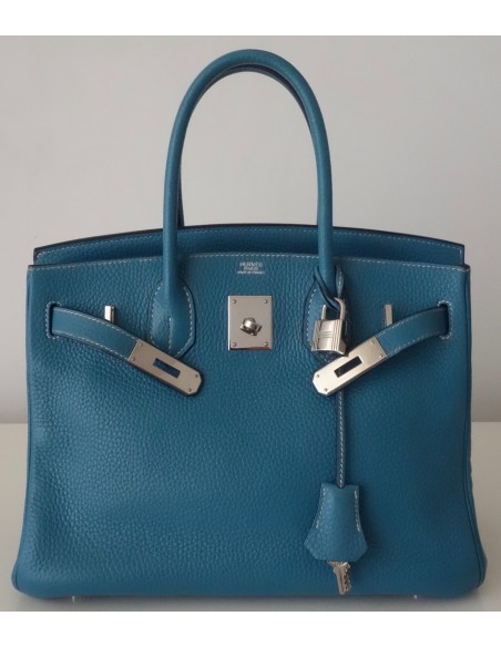 SAC HERMES BIRKIN 30 BLEU JEAN