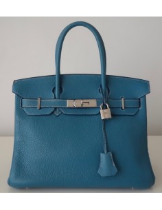 SAC HERMES BIRKIN 30 BLEU JEAN