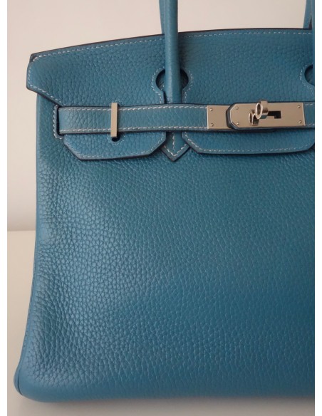 SAC HERMES BIRKIN 30 BLEU JEAN