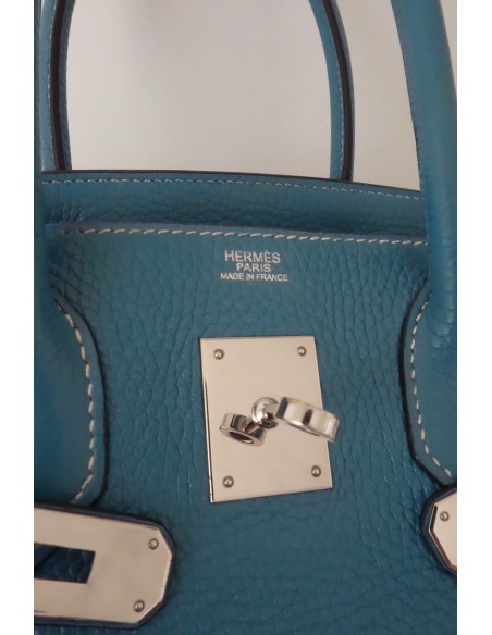 SAC HERMES BIRKIN 30 BLEU JEAN