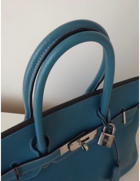 SAC HERMES BIRKIN 30 BLEU JEAN