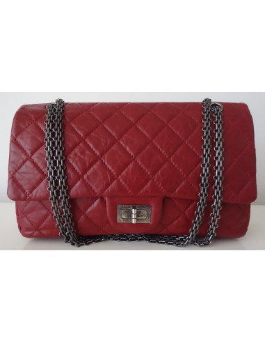 SAC CHANEL 2.55 JUMBO ROUGE