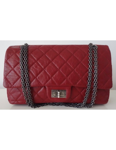 SAC CHANEL 2.55 JUMBO ROUGE