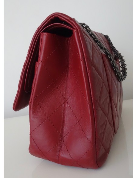 SAC CHANEL 2.55 JUMBO ROUGE