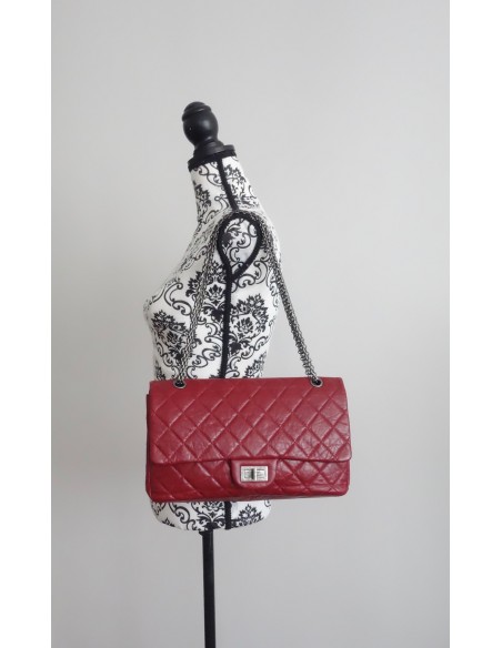 SAC CHANEL 2.55 JUMBO ROUGE