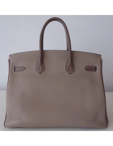 Sac Hermes Birkin 35 bicolore