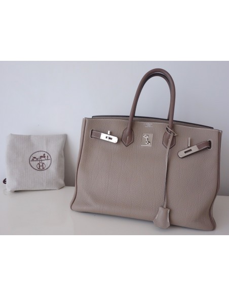 Sac Hermes Birkin 35 bicolore