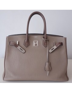 Sac Hermes Birkin 35 bicolore