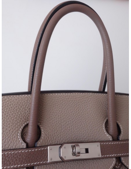 Sac Hermes Birkin 35 bicolore