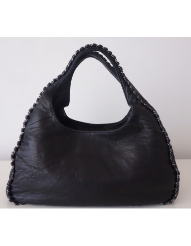 Sac Chanel Hobo cuir noir Sac Chanel Hobo cuir noir