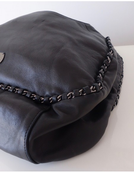 Sac Chanel Hobo cuir noir