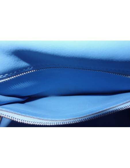 SAC HERMES KELLY 25 BLEU PARADIS