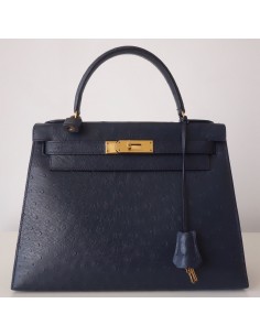 SAC HERMES KELLY 28 AUTRUCHE