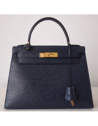 SAC HERMES KELLY 28 AUTRUCHE