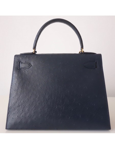 SAC HERMES KELLY 28 AUTRUCHE