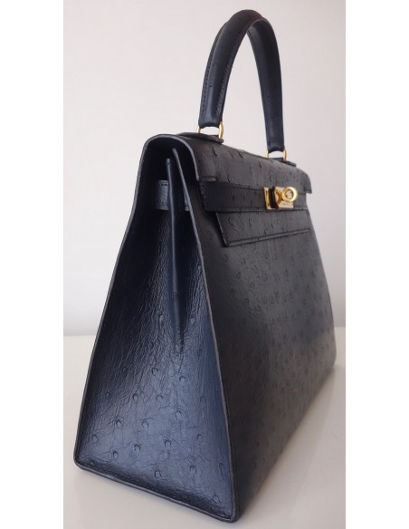 SAC HERMES KELLY 28 AUTRUCHE