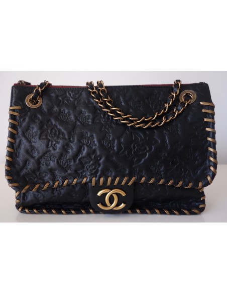 SAC CHANEL NOIR CAMELIA