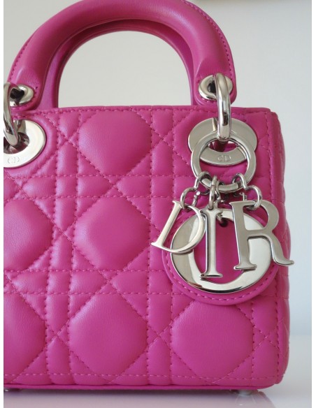 SAC MINI LADY DIOR ROSE