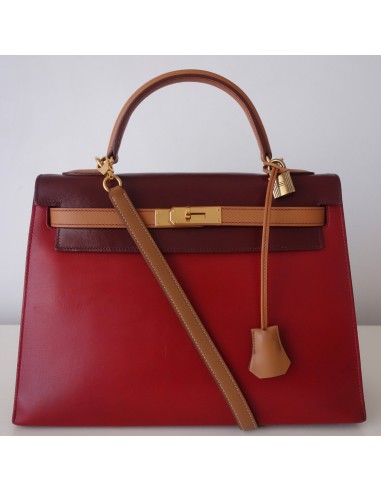 SAC HERMES KELLY TRICOLORE 32