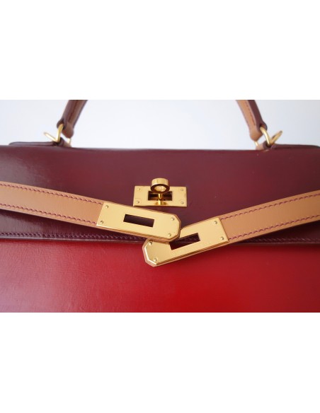 SAC HERMES KELLY TRICOLORE 32