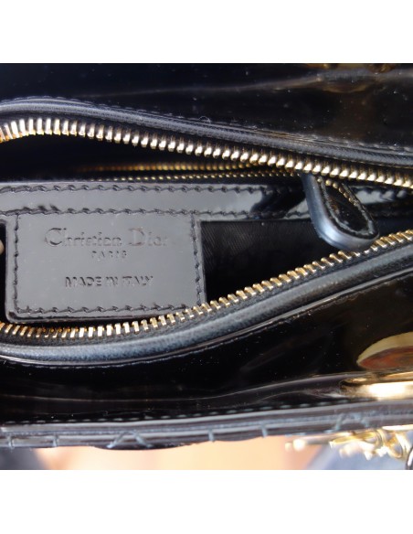 SAC LADY DIOR MEDIUM VERNI