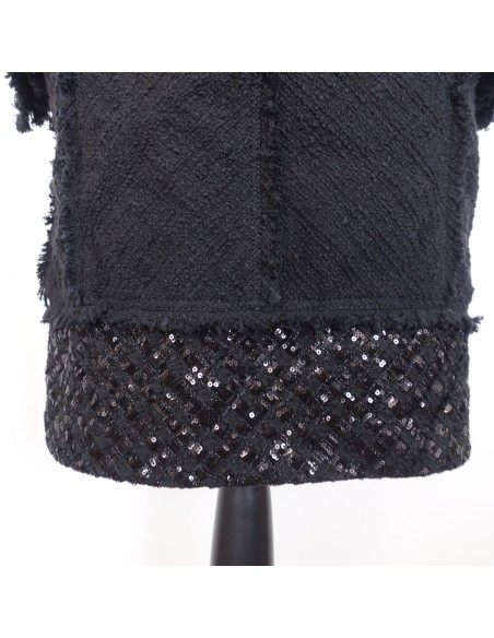 ROBE CHANEL TWEED SEQUINS