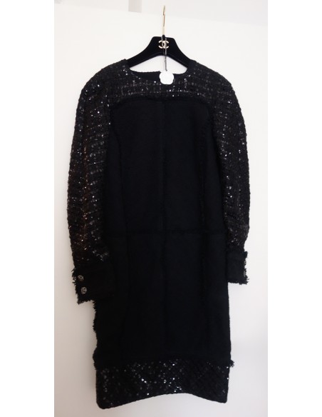 ROBE CHANEL TWEED SEQUINS