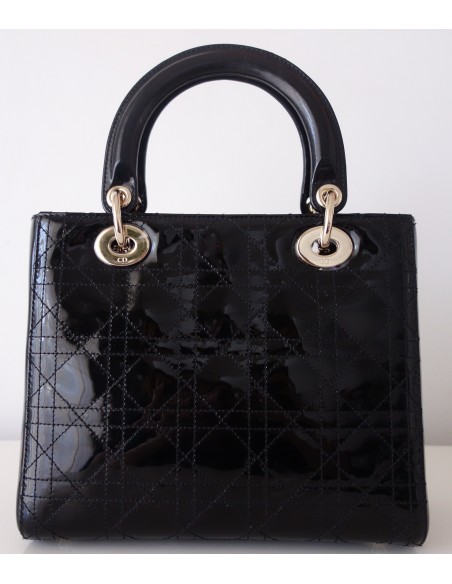 SAC LADY DIOR VERNI NOIR