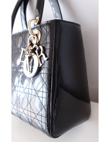 SAC LADY DIOR VERNI NOIR