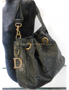 SAC DIOR CANNAGE CUIR NOIR 2