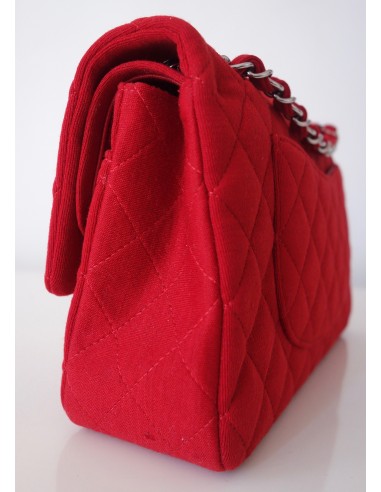 SAC CHANEL CLASSIQUE JERSEY ROUGE SAC CHANEL CLASSIQUE JERSEY ROUGE
