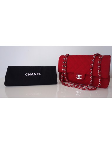SAC CHANEL CLASSIQUE JERSEY ROUGE SAC CHANEL CLASSIQUE JERSEY ROUGE