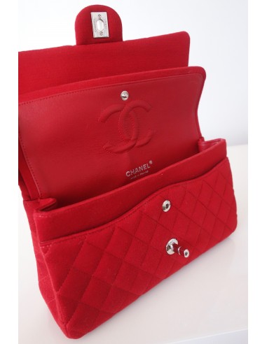 SAC CHANEL CLASSIQUE JERSEY ROUGE SAC CHANEL CLASSIQUE JERSEY ROUGE