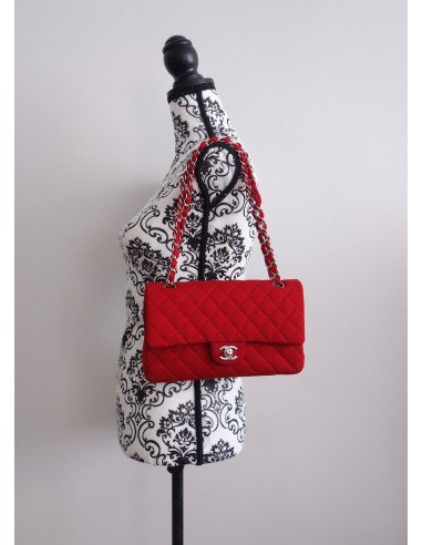 SAC CHANEL CLASSIQUE JERSEY ROUGE SAC CHANEL CLASSIQUE JERSEY ROUGE