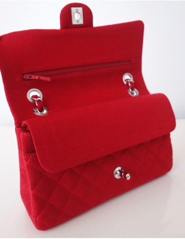SAC CHANEL CLASSIQUE JERSEY ROUGE SAC CHANEL CLASSIQUE JERSEY ROUGE