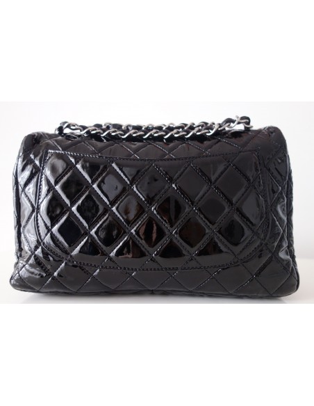 SAC CHANEL CLASSIQUE VERNI NOIR