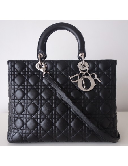 SAC LADY DIOR NOIR GM